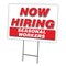 Signmission Now Hiring Seasonal Workers Yard & Stake outdoor plastic coroplast window, C-1216-SEASONAL WORKERS C-1216-DS-SEASONAL WORKERS - alternate 1